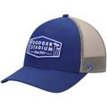 Men's '47 Royal/Natural Los Angeles Dodgers Dodger Stadium Local Haven Trucker Snapback Hat