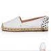 Kate Spade Shoes | Kate Spade New York Womens Grayson Espadrille Flats White Leather Size 7 | Color: White | Size: 7