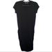 Athleta Dresses | Athleta Topanga Tee Ruche Dress | Color: Black | Size: S