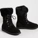 Anthropologie Shoes | Emu Australia Shoreline Weather Boots In Black | Color: Black | Size: 9