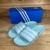 Adidas Shoes | Adidas Adilette Slides Sandals Slippers Blue White H03202 | Color: Blue/White | Size: Various