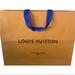 Louis Vuitton Bags | Large Louis Vuitton Gift Bag | Color: Orange | Size: Os