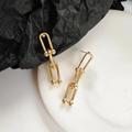Anthropologie Jewelry | Chain Drop Earrings | Color: Gold/Silver | Size: Os