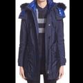 Burberry Jackets & Coats | Burberry Chevrington Blue Fox Fur-Trim Down Jacket Two In One! | Color: Blue | Size: 10