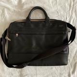 Kate Spade Bags | Authentic Jack Spade Pebbled Leather Slim Briefcase | Color: Black | Size: Os