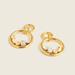 J. Crew Jewelry | J.Crew Nested Stone Drop Earrings Nwt Os White Neutral | Color: Cream/Gold | Size: Os