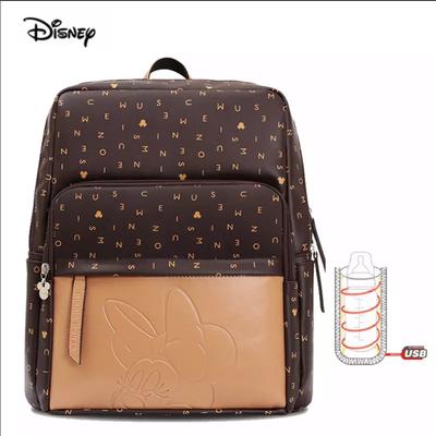 Disney Accessories | Disney Leather Diaper Backpack/Bottle Warmer | Color: Brown/Tan | Size: Osbb