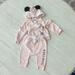 Disney Matching Sets | Disney Baby Minnie Mouse Sweatsuit | Color: Black/Pink | Size: 6-9mb