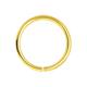 AZARIO LONDON 14K Yellow Gold 20 Gauge - 8MM Diameter Seamless Continuous Open Hoop Nose Ring Nose Piercing