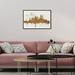 Oliver Gal Cities & Skylines Gold NY Skyline, Modern & Contemporary Gold - Print on Canvas in Black | 45 H x 30 W x 1.5 D in | Wayfair