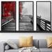 Picture Perfect International "Fall Walkway" By Vladimir Kostka 3 Piece Print On Floating Canvas in Green | 33.5 H x 52.5 W x 2 D in | Wayfair