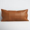 Birch Lane™ Cutler Rectangular Pillow Cover & Insert Down/Feather/Leather/Suede in Brown | 16 H x 36 W x 5 D in | Wayfair