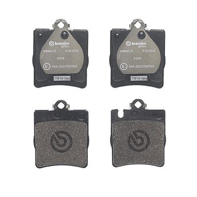 BREMBO Bremsbelagsatz, Scheibenbremse XTRA LINE hinten rechts links ohne Zubehör für MERCEDES-BENZ A0034205220 A00242052