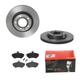 Brembo Bremsscheiben COATED Ø280 + Bremsbeläge vorne für VW PASSAT VARIANT 3B5