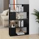 vidaXL Book Cabinet Room Divider High Gloss Black 80x24x124.5 cm