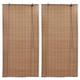 vidaXL Bamboo Roller Blinds 2 pcs 100 x 160 cm Brown