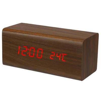 Perel Alarm Clock 18 x 8 cm Brown