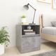 vidaXL Bed Cabinets 2 pcs Concrete Grey 40x40x50 cm Engineered Wood