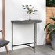 vidaXL Garden Table Grey 80x50x75 cm Poly Rattan