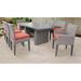 Monterey Rectangular Outdoor Patio Dining Table With 6 Armless Chairs And 2 Chairs W/ Arms