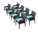 8 Barbados Dining Chairs With Arms