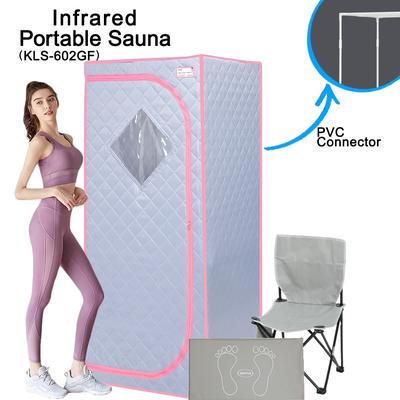 EPOWP Full Size Grey Infrared Sauna Tent for Sauna Detox at Home