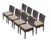 8 Belle Armless Dining Chairs