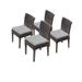 4 Barbados Armless Dining Chairs