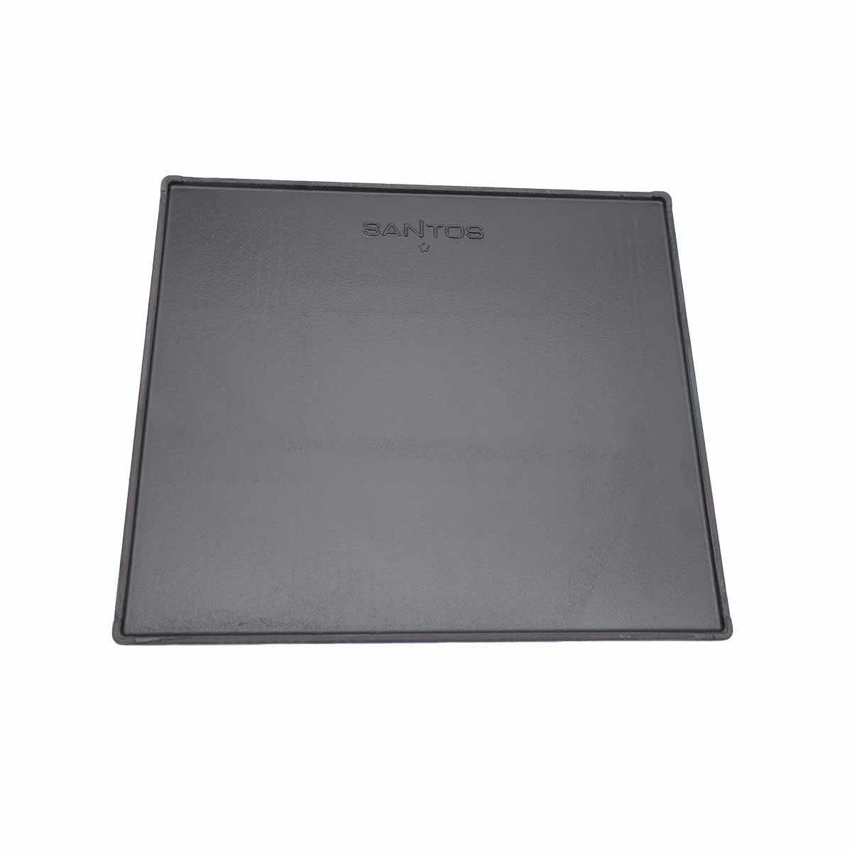 SANTOS BBQ Grillplatte Gusseisen für S-Serie, 43 x 37,5 cm (Sojaöl Variante) Image