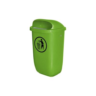 Abfallbehälter für den Außenbereich, 50 Liter, nach DIN 30713, Farbe: grün