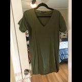 Madewell Dresses | Army Green Dress | Color: Green | Size: Xxs