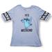 Disney Tops | Disney Lilo And Stitch Yes Weekend Stitch Short Sleeve Light Blue Graphic Tee | Color: Blue | Size: Xl