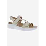 Extra Wide Width Women's Serenity Sandal by Drew in Cream Combo (Size 8 WW)