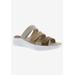 Wide Width Women's Sawyer Sandal by Drew in Natural Combo (Size 7 W)