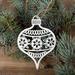 The Holiday Aisle® Holiday Shaped Ornament Metal in White | 5 H x 3.5 W x 0.5 D in | Wayfair 7FB8B60574674A06853C9098557028DE