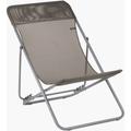 Lafuma Mobilier - Transat de jardin pliable - maxi transat - Graphite Tube Basalte - Graphite