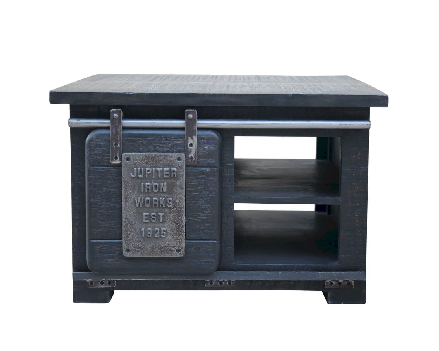 3S Frankenmöbel »Cosma« Massivholz Couchtisch II grau WZ-0480 / 70x45x70 cm