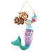 Beach Ball and Mermaid Beach Life Wall Plaque Resin 7 Inches - Multi