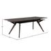Lennox Rectangular Extension Wood Dining Table in Dark Tobacco - Brown - N/A