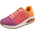 Skechers UNO 2 Ombre Away Women,Ladies Trainers,Low Shoe,lace-up,Street Shoe,Sneaker,Casual Shoe,Wedge Heels,Width: Regular,Removable Insole,Pink,38 EU / 5 UK