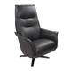 Fauteuil de Relaxation Manuel Design - Cuir Noir