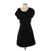 Elle Casual Dress - Mini: Black Solid Dresses - Women's Size X-Small
