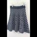 Anthropologie Skirts | Anthropologie Maeve Black Polka Dot Knit Skirt Sz Medium | Color: Black/White | Size: M