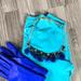 J. Crew Jewelry | J. Crew Cobalt Blue Tassel And Gray Crystals | Color: Blue/Gray | Size: Os