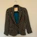 Anthropologie Jackets & Coats | Anthropologie Polka Dot Blazer, Xs | Color: Black/Blue | Size: Xs