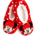 Disney Accessories | Disney Girls' Minnie Mouse Slipper Socks | Color: Red/White | Size: Various