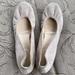 J. Crew Shoes | J. Crew Ballerina Leather Shoes | Color: Cream | Size: 7