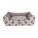 Grey Florence Box Dog Bed, 21.6" L X 21.6" W X 10.2" H, Medium, Gray