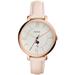 Women's Fossil Pink St John Fisher Cardinals Jacqueline Date Blush Leather Watch