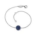 Engelsrufer Damen Armband aus Sterling Silber und Lapislazuli Kraftstein Anhänger, Karabinerverschluss, in zwei Längen verstellbar, nickelfrei, ERB-LILGEM-LP